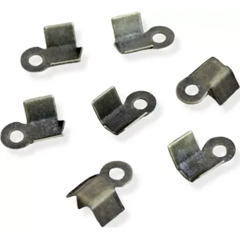 Materiál na výrobu šperku Koncovky na šňůrky starozlato 9mm - 100 ks