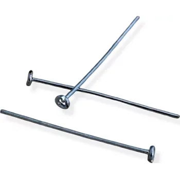 Materiál na výrobu šperku Prisma nýty platinová úprava 28 mm - 20 ks