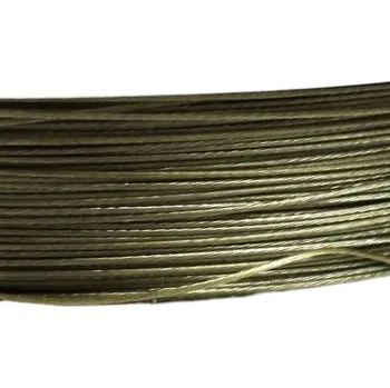 Materiál na výrobu šperku Ocelové lanko metal 0,38 - 5 m