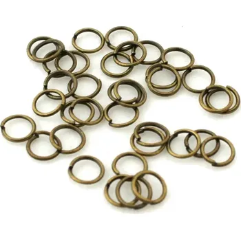 Materiál na výrobu šperku Spojovací kroužky SZ 6/0,6 mm - 10 g
