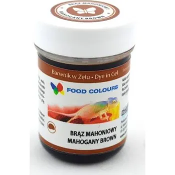 Potravinářské barvivo Food Colours gelová barva (Mahogany Brown) písková 35 g