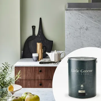 barva na zeď Little Greene Barva do kuchyně na zeď - Matná omyvatelná - 5L - Intelligent Matt Emulsion Vyberte odstín:: Loft White (222)