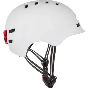 Cyklistická přilba BLUETOUCH U1111 Helma, bezpečnostní, LED, velikost S, bílá U1111