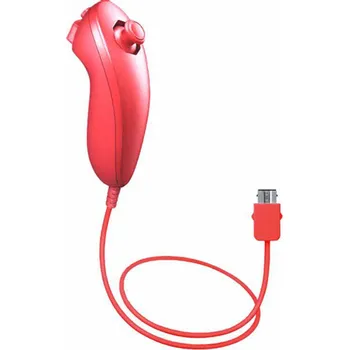 Gamepad Nintendo Wii Nunchuck ovladač - Červený