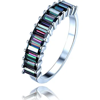 Prsten MINET Luxusní stříbrný prsten se zirkony s povrchovou úpravou