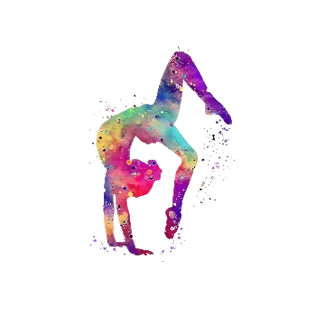 Nažehlovací obrázek - gymnastka (14,4 x 23,0 cm)