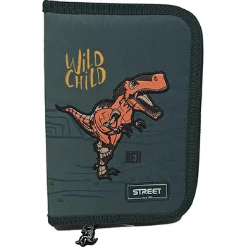 Penál Eurocom Penál 1 zip 2 klopy prázdný Dinosaur 556277