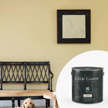 barva na zeď Little Greene Barva na zeď - Matná vysoce omyvatelná a odolná - 2,5L - Intelligent Eggshell Vyberte odstín:: Edith's Eye (301)