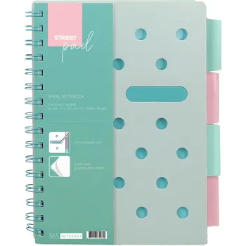 Eurocom Spirálový blok A5 Street Pad Green 556996