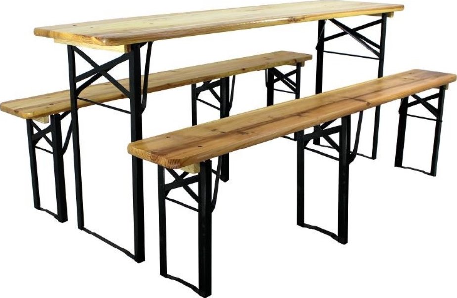 Pivní set - Sestava zahradního nábytku Stolek + 2 lavice / CH2745