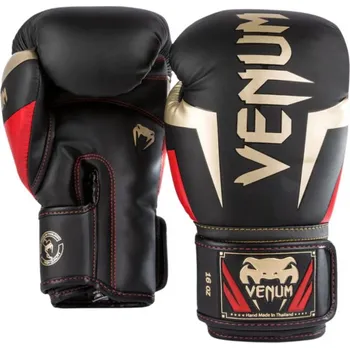 Boxerské rukavice Boxerské rukavice Elite black/gold/red VENUM vel. 14oz