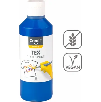 Výtvarná barva Textilní barva Creall TEX, modrá, 250ml