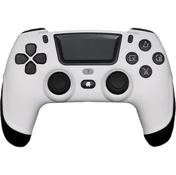 Herní ovladač PS4/PC Bezdrátový ovladač (BSP) - Bílý-černý, nový