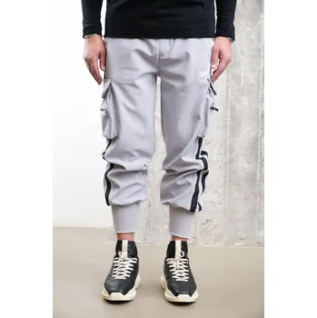 Pánské kalhoty 2Y Premium Šedé cargo jogger fit kalhoty FORCEFIELD Velikost: S