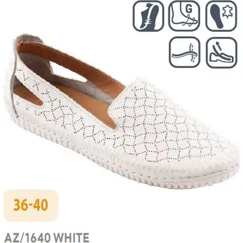 Dámská zdravotní obuv Santé AZ/1640 WHITE Barva: Bílá, Velikost: 40, Stélka: Kožená