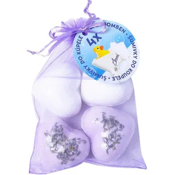 bomba do koupele Šumivá srdíčka Levandule