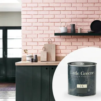 barva na zeď Little Greene Barva na cihly na zeď - Matná vysoce omyvatelná a odolná - 1L - Intelligent Eggshell Vyberte odstín:: Regency Fawn (30)