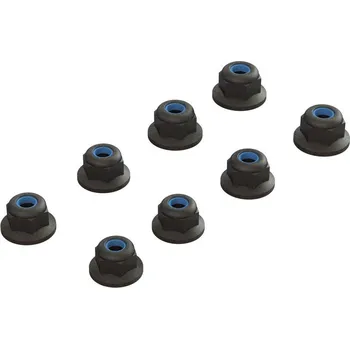 RC náhradní díl ARRMA Arrma matice samojistná M3 s přírubou, černá (4)