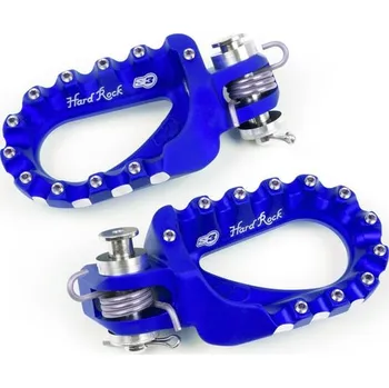Nářadí na motocykly S3 Hard Rock Enduro stupačky hliníkové modré ESK-494-U