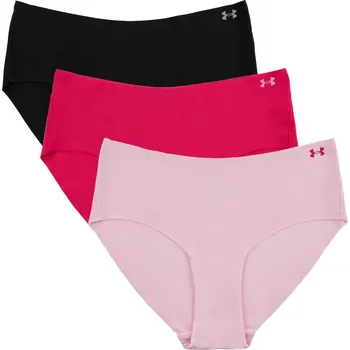 Kalhotky Pure Stretch No Show Hipster Solid 3 Pack | Shaded Fuchsia/Prime Pink/Black XL