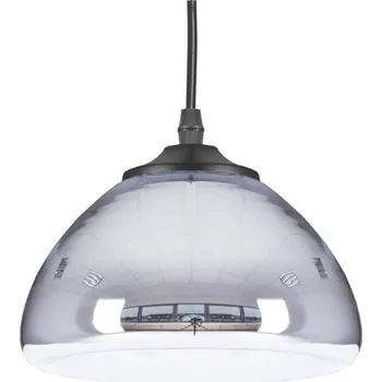 Závěsné svítidlo VICTORY GLOW S skleněné stříbrné nastavitelné do obýváku 18 cm