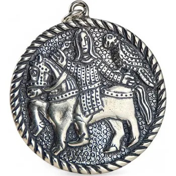 Přívěsek Drakkaria SOKOLNÍK Velká Morava stříbrný přívěsek, Ag 925 15g