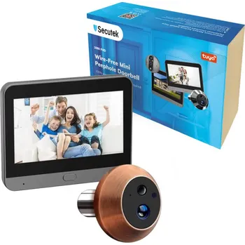 IP kamera WiFi dveřní kukátko Secutek SRT-PD10-C