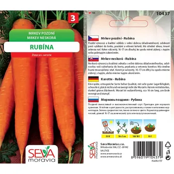 Semeno 82242 Mrkev Rubína 10g VELKÉ BALENÍ