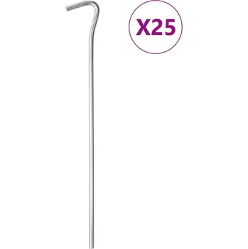Stanové kolíky 25 ks 23 cm Ø 3 mm pozinkovaná ocel