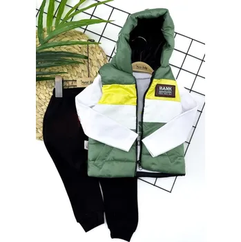 Kojenecká souprava 3 dílná souprava tričko, vesta, tepláky Rank 92