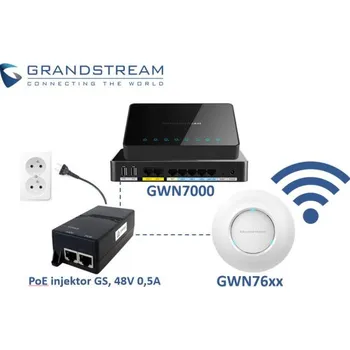 PoE injektor Grandstream PoE Injector 48V 0,5A