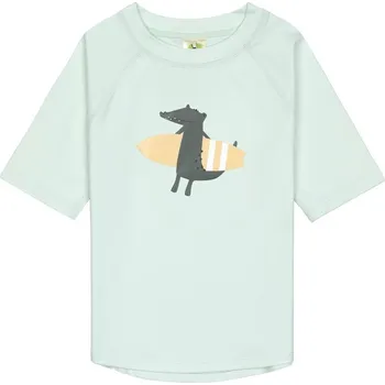 Kojenecké plavky LÄSSIG tričko Short Sleeve Rashguard crocodile sea foam 19-24 m