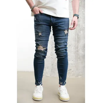 Pánské džíny 2Y Premium Modré skinny fit džíny Sleet Velikost: 34