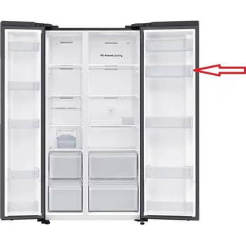 Samsung DA63-09707B 2. přihrádka z vrchu v pravé části dveří ledničky pro americkou chladničku