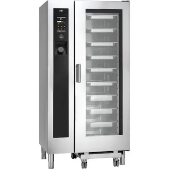 Vestavná trouba Konvektomat elektrický 20x GN 1/1 nástřik, dotykový barevný dis
