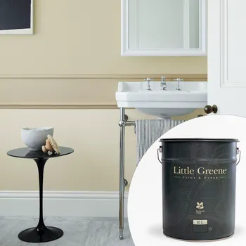 barva na zeď Little Greene Barva do koupelny na zeď - Matná omyvatelná - 10L - Intelligent Matt Emulsion Vyberte odstín:: Pantry Cream (51)