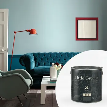 Barva na vlasy Little Greene Barva na štukovou zeď - Matná omyvatelná - 2,5L - Intelligent Matt Emulsion Vyberte odstín:: Pearl Colour (100)