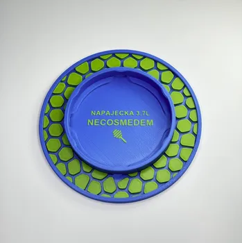 Napáječka pro včely 3,7l (dvoubarevná) Barva: Modro-zelená, Vzor: Oblázky