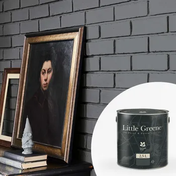 barva na zeď Little Greene Barva na cihly na zeď - Matná omyvatelná - 2,5L - Intelligent Matt Emulsion Vyberte odstín:: Rolling Fog Mid (159)