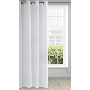 Záclona Dekorační záclona s kroužky ESEL bílá 140x250 cm (cena za 1 kus) MyBestHome