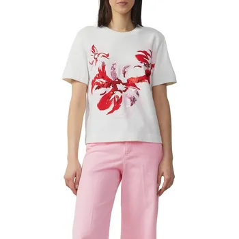 Dámské tričko S.Oliver dámské triko 2164181 02E0 Bílá 38