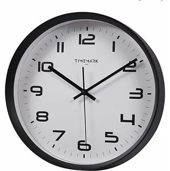 Hodiny Nástěnné hodiny Timemark Tichý provoz Bílá Černá (30 x 30 cm)