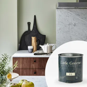 barva na zeď Little Greene Barva do kuchyně na zeď - Matná omyvatelná - 1L - Intelligent Matt Emulsion Vyberte odstín:: Bronze Red (15)