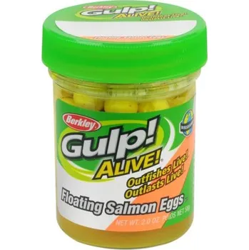 Umělá nástraha Berkley Gumová nástraha Gulp Alive Floating Salmon Eggs 9 mm -Fluoroscent Yellow