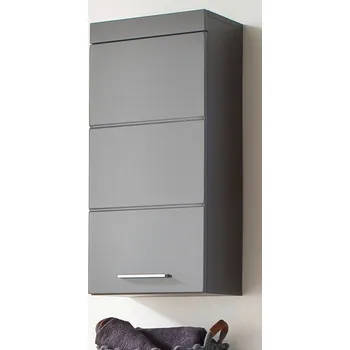 Koupelnový nábytek trendteam Koupelnová nástěnná skříňka Amanda Grey Melamin/Agave Grey HG.TZ 37 x 77 x 23 cm | 139350121