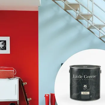 barva na zeď Little Greene Barva na sádrokarton na zeď - Matná vysoce omyvatelná a odolná - 2,5L - Intelligent Eggshell Vyberte odstín:: Clay Deep (154)