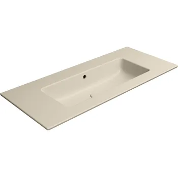 Umyvadlo GSI Pura Keramické umyvadlo Slim 102x46cm, bez otvoru, creta mat, 8886008