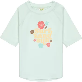 Kojenecké plavky LÄSSIG tričko short Sleeve Rashguard flowers sea foam 19-24 m
