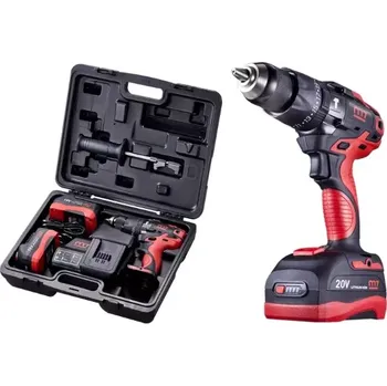 Bezuhlíková aku vrtačka s příklepem Mighty Seven M7 DH-20502 - 2x aku 18V/5.0Ah, 79Nm, kufr