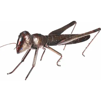 Zahradní dekorace Kovová zahradní dekorace Kobylka, 37 x 12 x 14 cm, hnědá